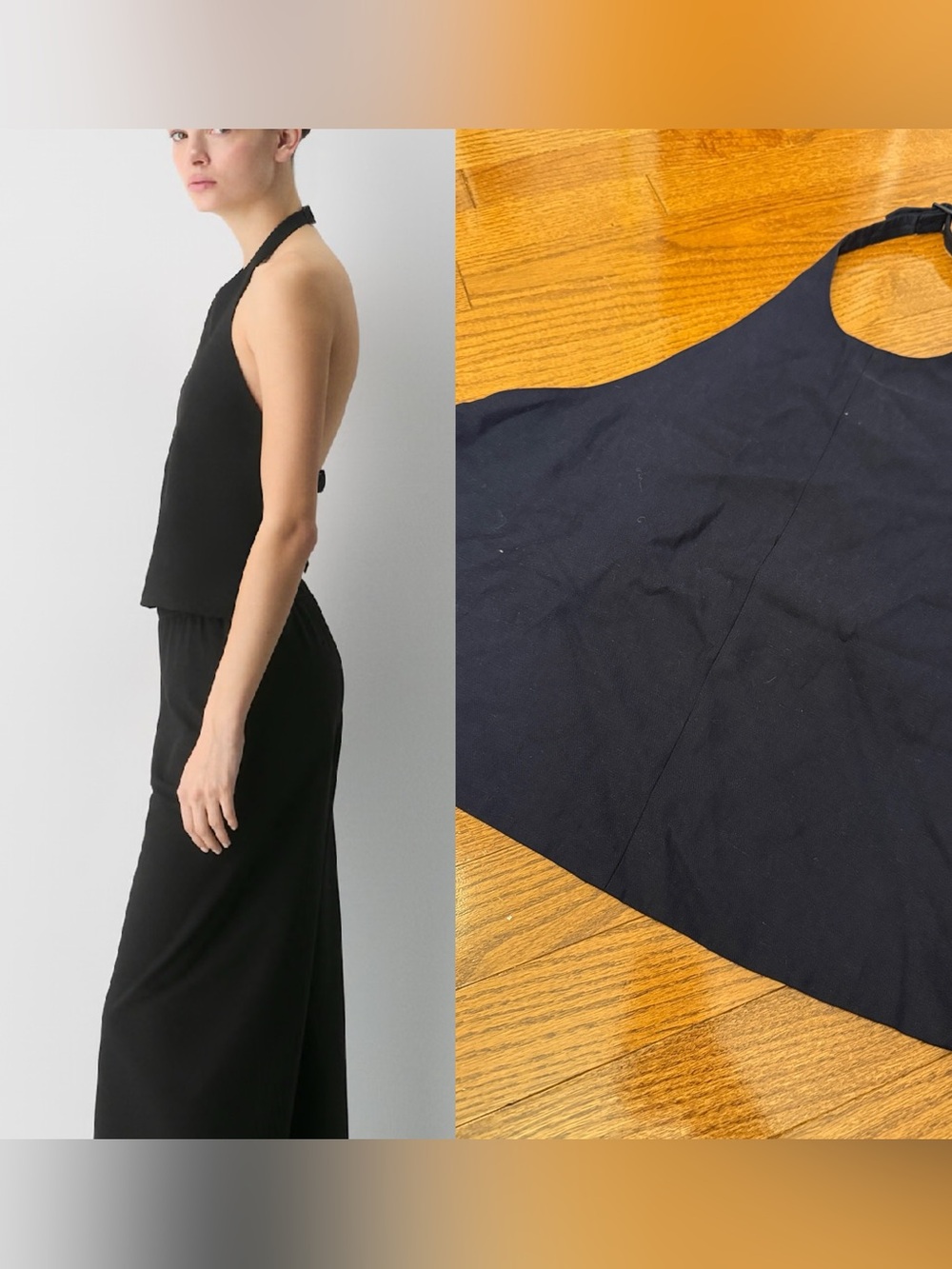 babaton prowess top 6 navy Women’s Halter Neck Crop Top
